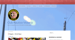 Desktop Screenshot of clubnauticovictoria.org.ar
